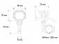 Preview: LED Zusatzscheinwerfer Nova (Set) inkl. Universalbefestigungsset, Kabelbaum und Schalter, Ø18mm – Ø25mm
